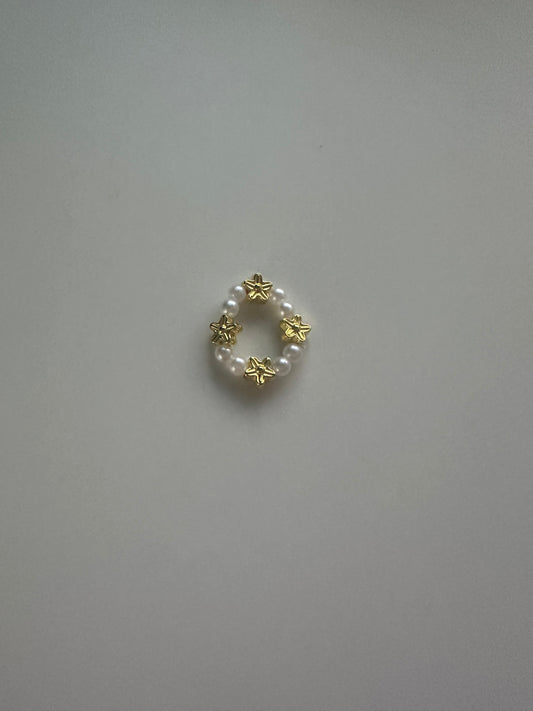 Ring With Gold Charms